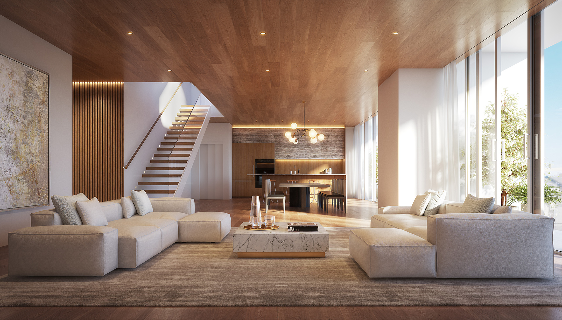 Fifteen Fifteen Penthouse Living Room